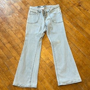 Women’s low rise flare jeans